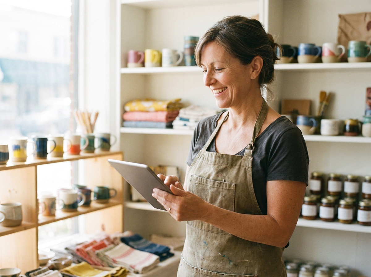 Small business owner in their shop